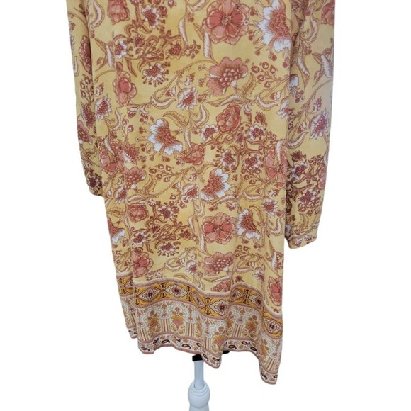 Knox Rose Women's Open Front Boho Floral Lightweight Cardigan Size M/L - Picture 8 of 12